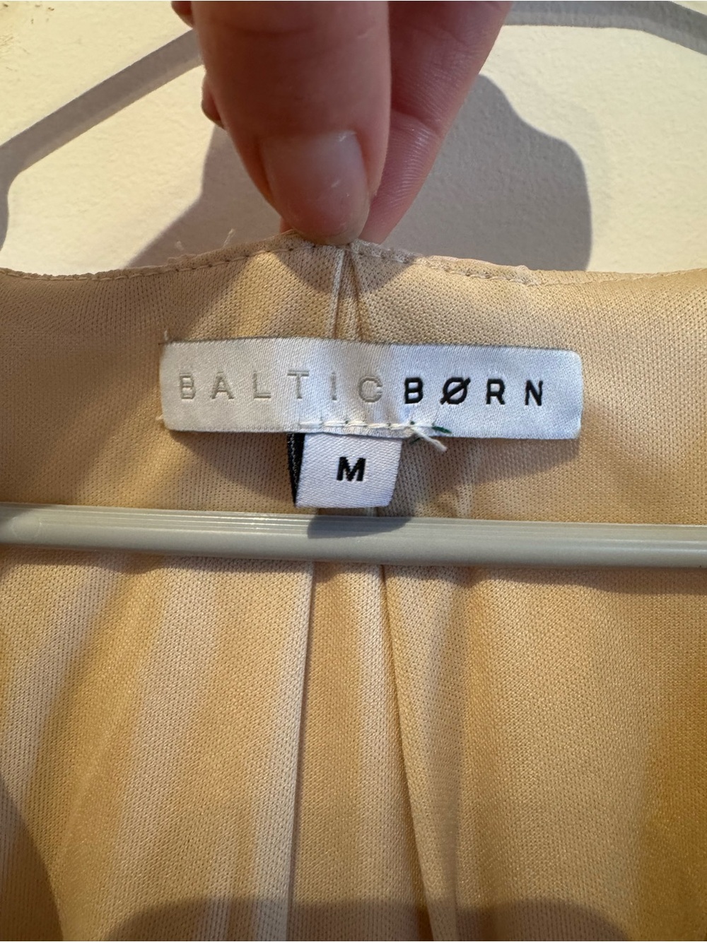 Baltic Born Faye Maxi Dress with Burnt Out Floral Pattern in Cream/Tan | Size M - Picture 9 of 13